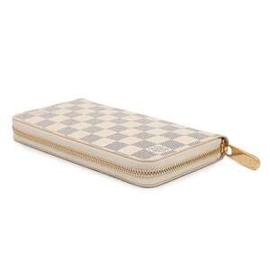 Louis Vuitton Damier Azur White Zippy Long Wallet